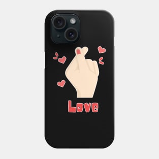 Love hand sign Phone Case