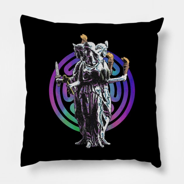 Hecate - Greek Goddess of Magick and Witchcraft Pillow by Occult Designs