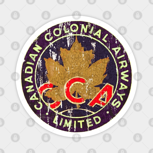 Canadian Colonial Airways Magnet by Midcenturydave