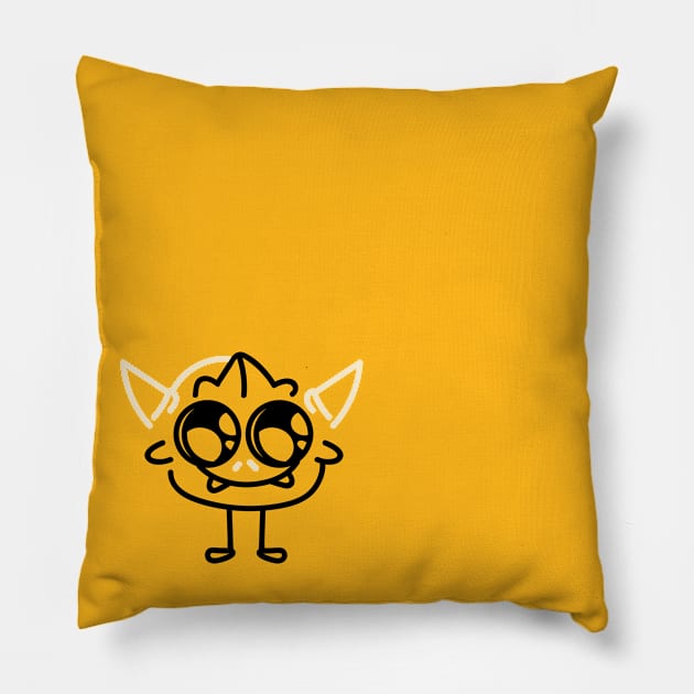 Viking Pocket Monster Pillow by Eirtae