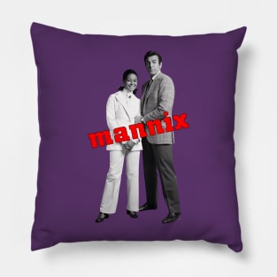 Mannix - Mike Connors, Gail Fisher - 60s/70s Cop Show Pillow