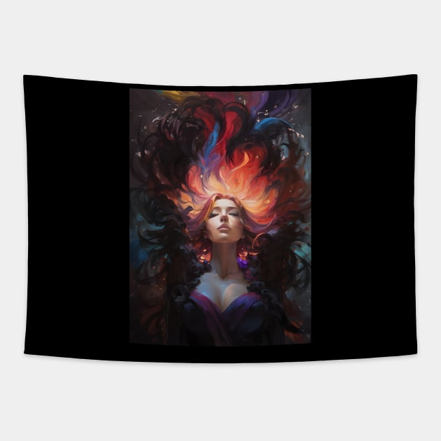 Women manifestation artwork Tapestry by Dope_Design