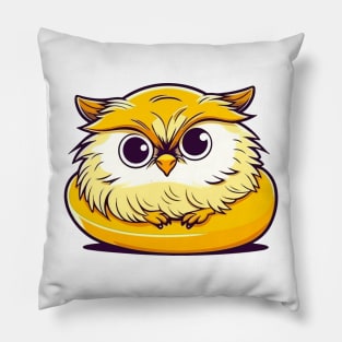 Owl on the couch Pillow