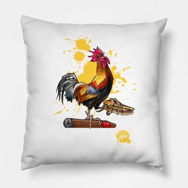 Ybor City Rooster Pillow by LaFree