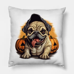 Halloween Bulldog #3 Pillow