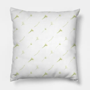 WC Diagonal floral - Only Green (1 of 3) Pillow