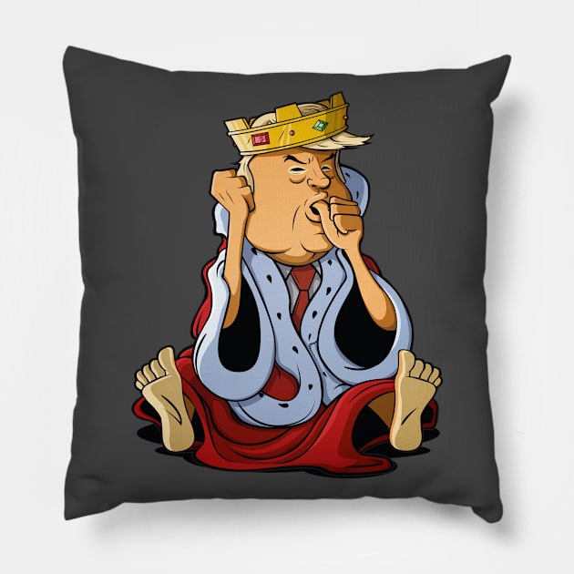 Prince Don the Phony King of Washington Pillow by blankcanvasdj