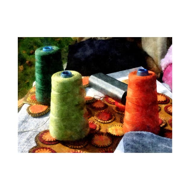 Large Spools of Thread by SusanSavad