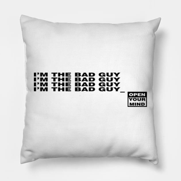 Bad Guy Song Pillow by thedoomseed