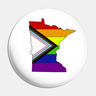 Progress pride flag - Minnesota Pin