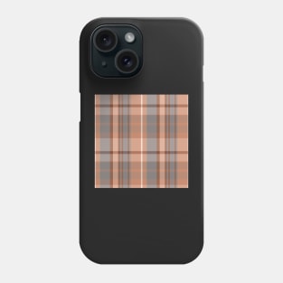 Light Academia Aesthetic Conall 2 Hand Drawn Textured Plaid Pattern Phone Case