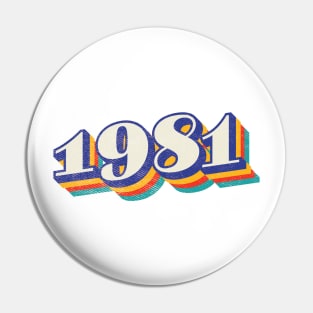 1981 Birthday Year Pin