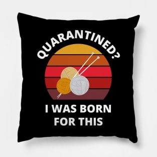 Quarantined? As a knitter I was born for this! Pillow