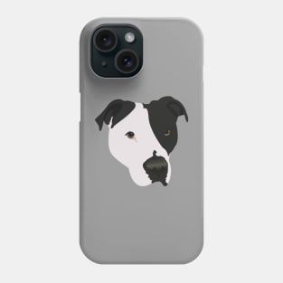 Black and White Pit Bull Phone Case