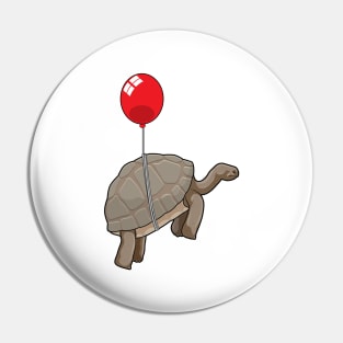 Turtle with Balloon Pin