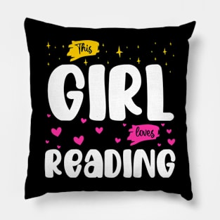 This Girl Loves Reading - Bookworm Enthusiast Pillow