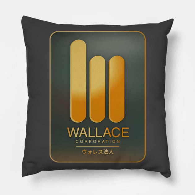 Wallace Corporation Digital Logo Pillow by Designwolf