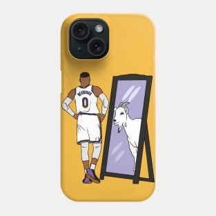 Russell Westbrook Mirror GOAT (LAL) Phone Case