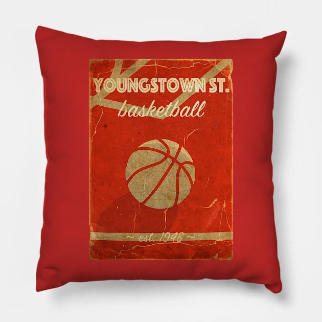 COVER SPORT - YOUNGSTOWN ST BASKETBALL EST 1948 Pillow by FALORI