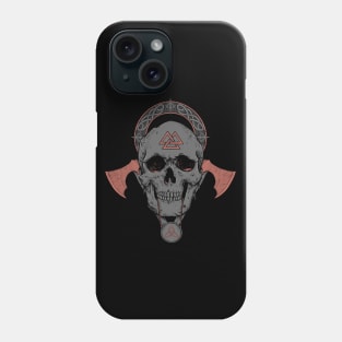 Viking Skull Nordic Scandinavian Pagan Symbols Phone Case