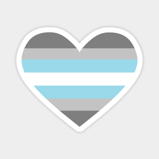 Demiboy pride heart Magnet