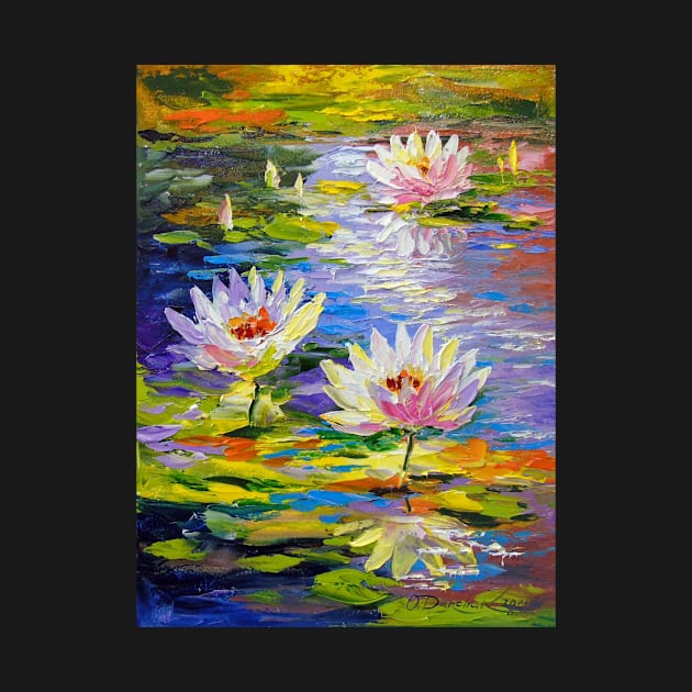 Water lilies in the pond by OLHADARCHUKART