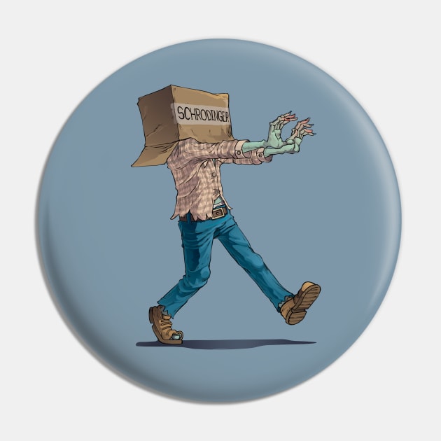 Schrodinger Zombie Pin by Moi Escudero