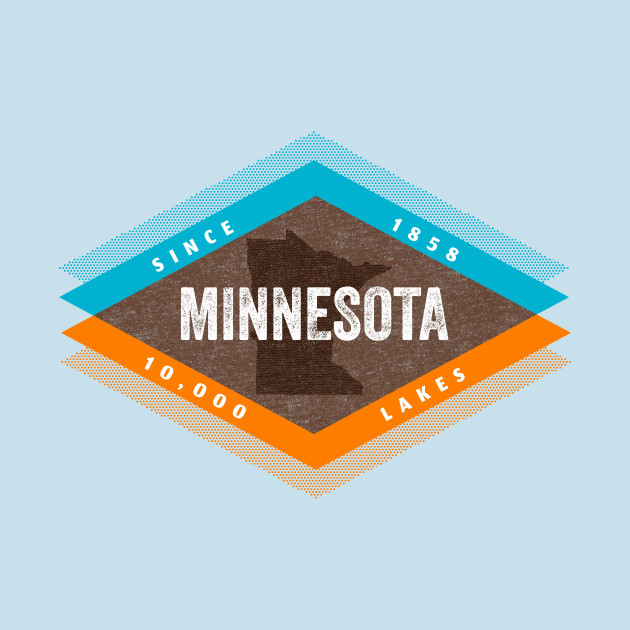 Disover Vintage Mid Century Modern Minnesota - Minneapolis - T-Shirt