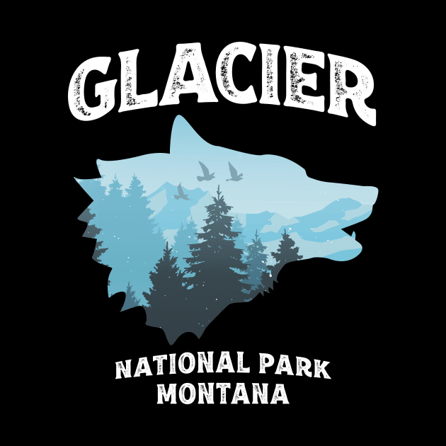 Glacier National Park Wildlife Wolf by MarkusShirts