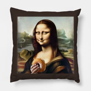 Mona Lisa Paczki Day Indulgence Pillow