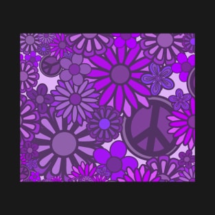 Purple flower power T-Shirt