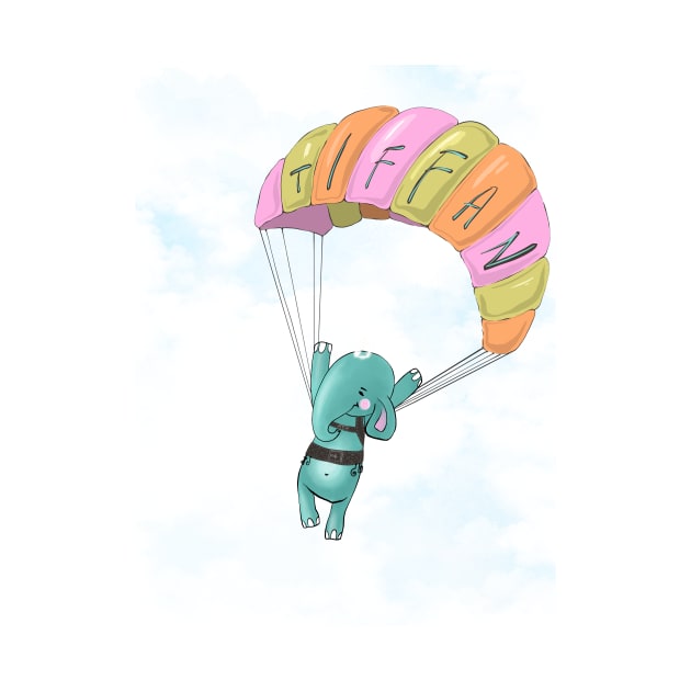 Elephant Tiffan & parachute by Elephant Tiffan 