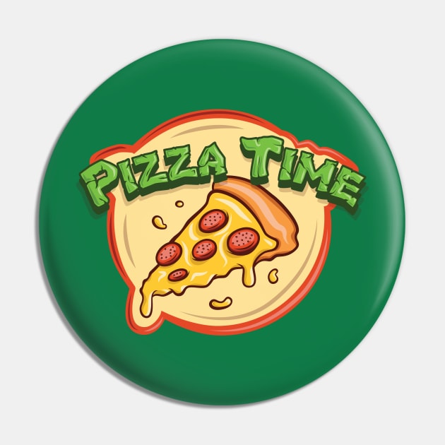Pizza Time Pin by Alvidea
