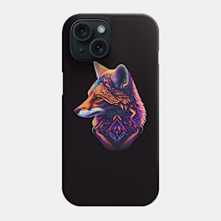 Foxy retrowave fox Phone Case