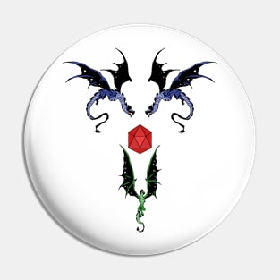 RPG game dragons soaring to the powerful game dice Pin