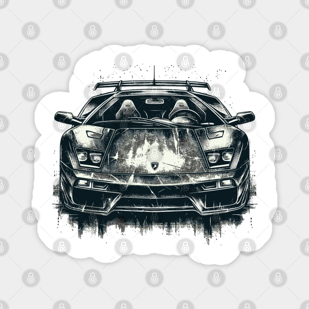 Lamborghini Diablo Magnet by Vehicles-Art