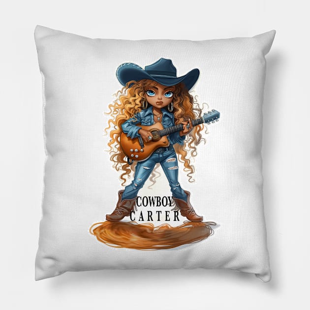 Cowboy Carter 12 Pillow by ToddT