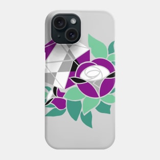 Pretty Poly Rose Aegosexual Pride Phone Case