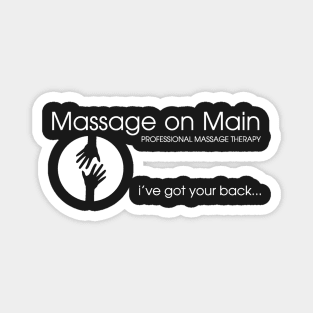 Massage on Main mask - white Magnet