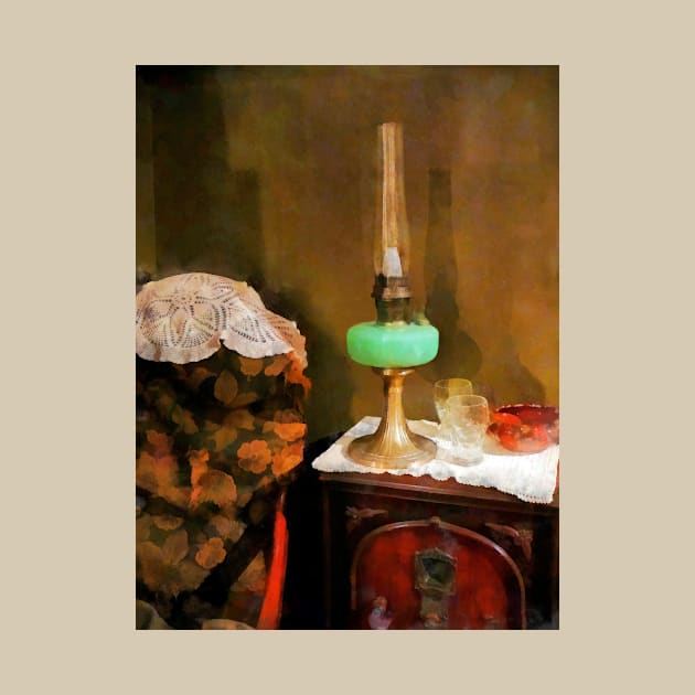 Victorian - Still Life With Hurricane Lamp by SusanSavad