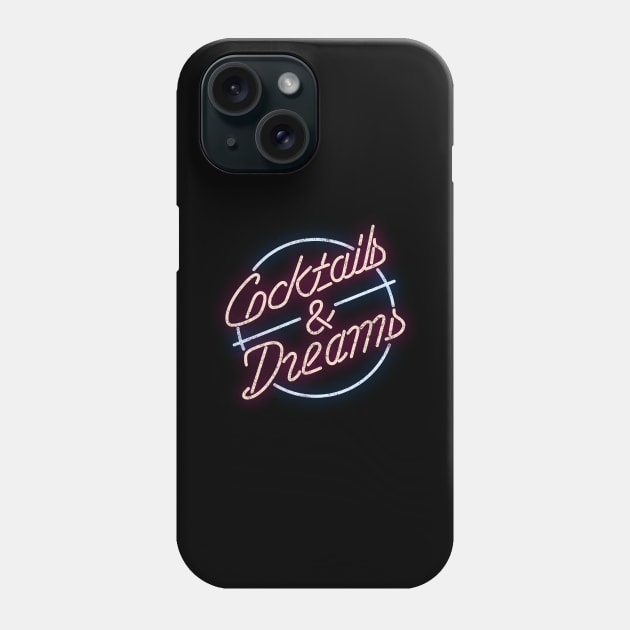 Cocktails & Dreams - vintage logo Phone Case by BodinStreet