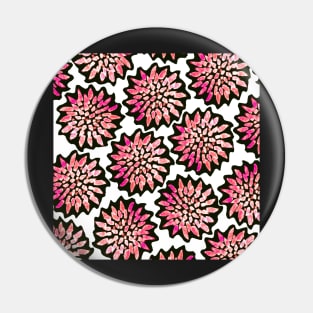 Pink Floral Fireworks - Digitally Illustrated Abstract Flower Pattern for Home Decor, Clothing Fabric, Curtains, Bedding, Pillows, Upholstery, Phone Cases and Stationary Pin