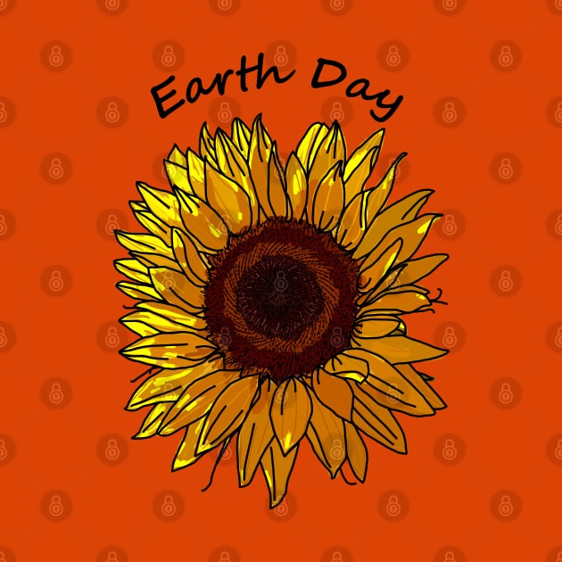 Sunflower for Eco Earth Day by ellenhenryart