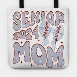 Senior 2024 softball Mom tee Friday Night Gift For Women Mother day Tote
