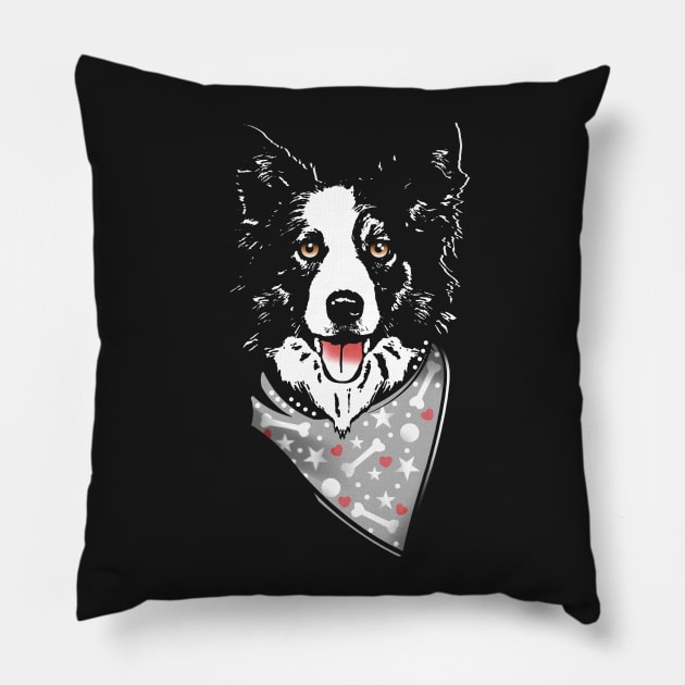 Border Collie Love Pillow by Artizan