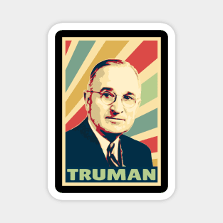 Harry S Truman Vintage Colors Magnet