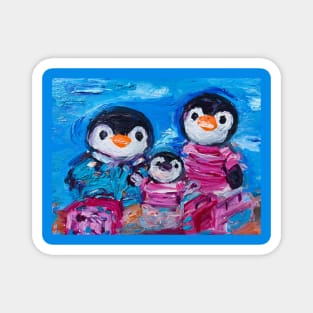 Penguin Family Magnet