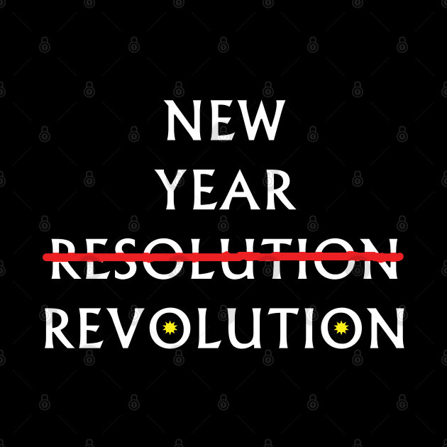 New Year Resolution / Revolution - Typography Design by art-by-shadab