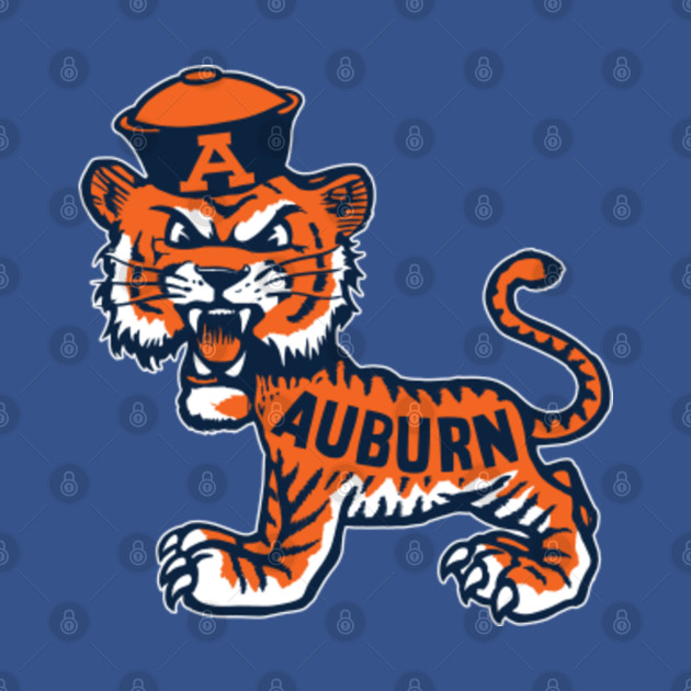 Discover Vintage Auburn mascot with Cap - Auburn - T-Shirt