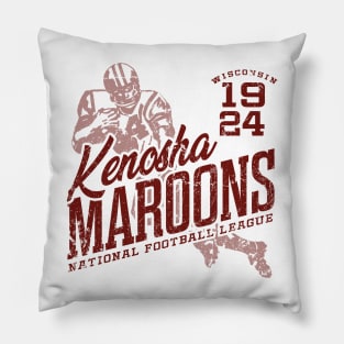 Kenosha Maroons Football Pillow